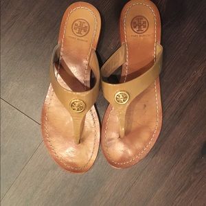 Tory Burch Nude Flip Flops